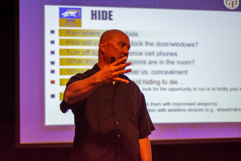 Seminars often come before active shooter drills.
