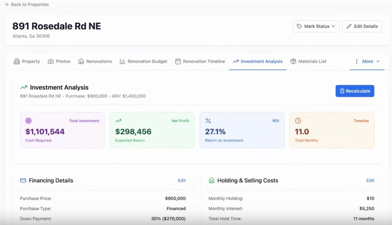 renovationpln dashboard