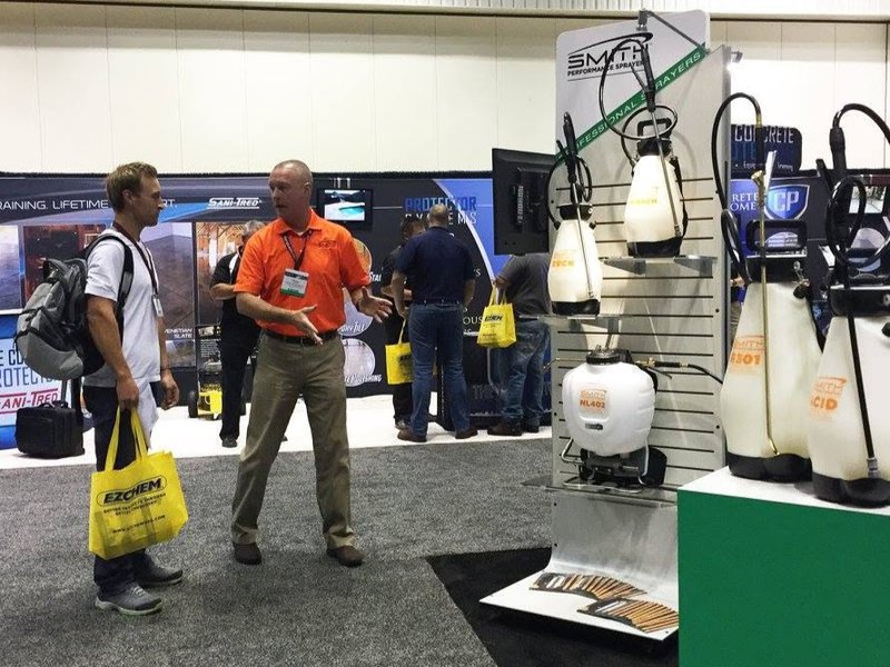 business pro picking a professional sprayer