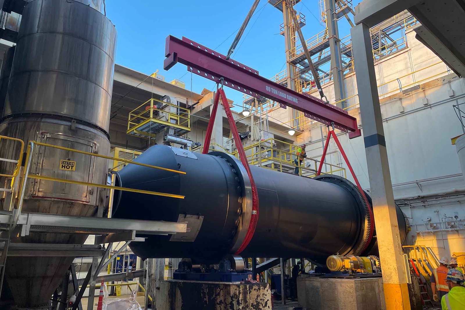 Machine set-up for an Ag processing.