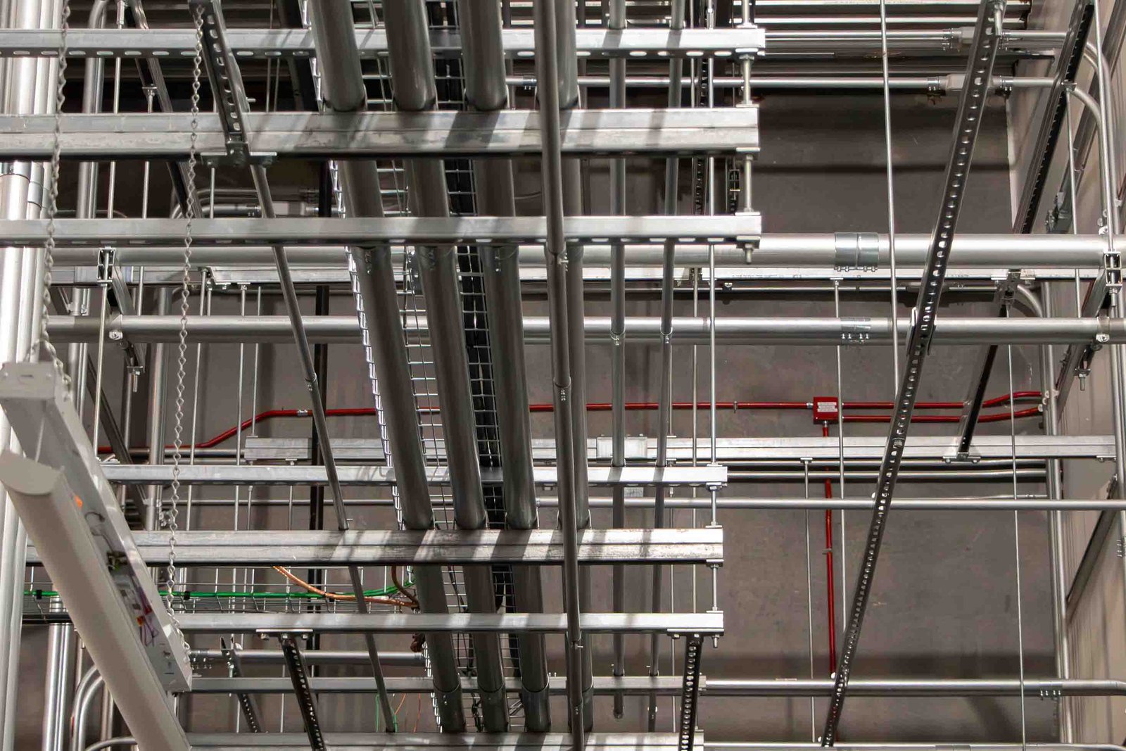 Ducting and piping work done by specialty contractors.