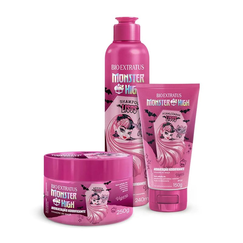 Linha Monster High Bio Extratus Lisos