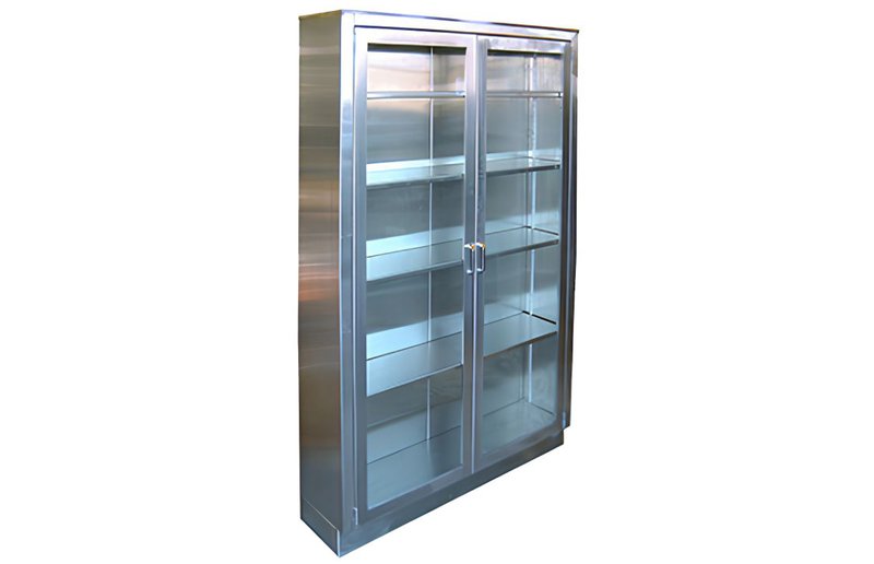 veterinary double door medical cabinet