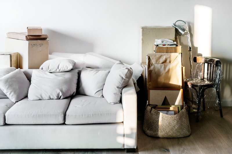 Moving to new house concept