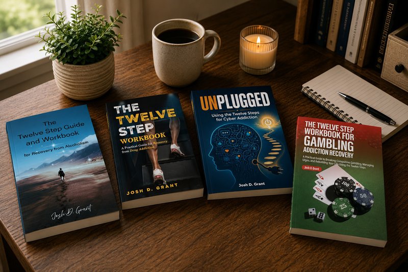 practical daily recovery workbooks for alcohol, drug addiction, gambling addiction, or cyber addiction