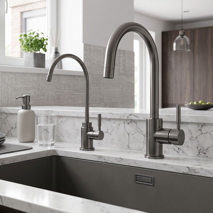 Which Under-Sink Water Filter and Mixer Tap Brands Are Worth Choosing for a Kitchen Renovation? 5 ultrastream undersink gunmetal sink