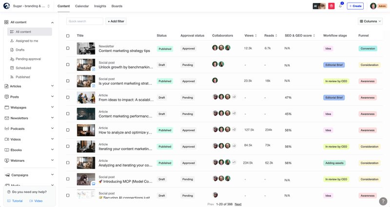 AI content strategy generator storychief