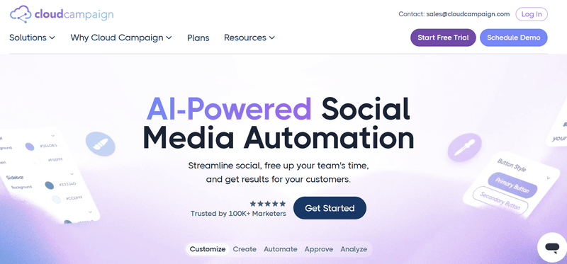 best social media marketing tool - CloudCampaign