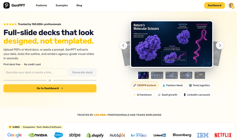 GenPPT homepage