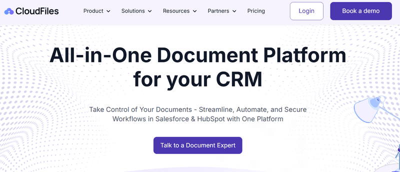 CloudFiles HubSpot app