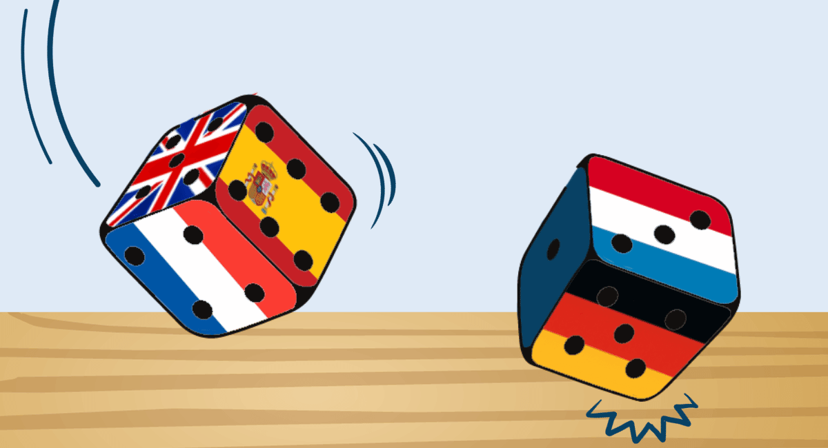 Spelletjes om kennis te maken in het Engels, Duits, Frans