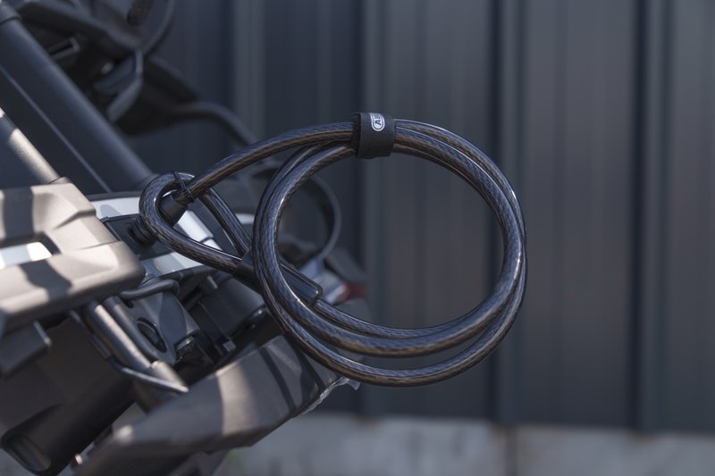 Thule High-grade lock vast gemaakt op de Thule EasyFold 3 fietsendrager