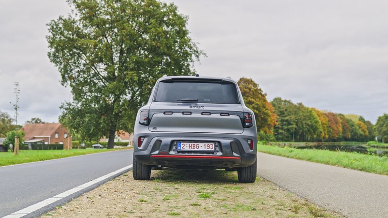 Vue arrière Smart #5.