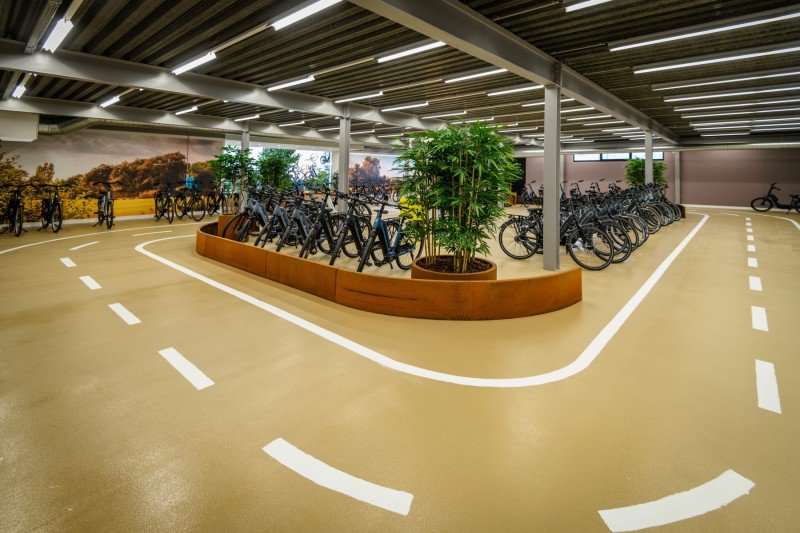 indoor circuit om fietsen te testen