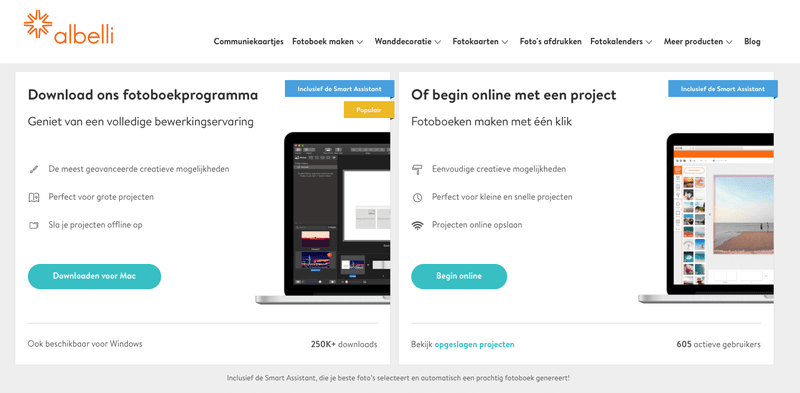 Fotoboek off- of online