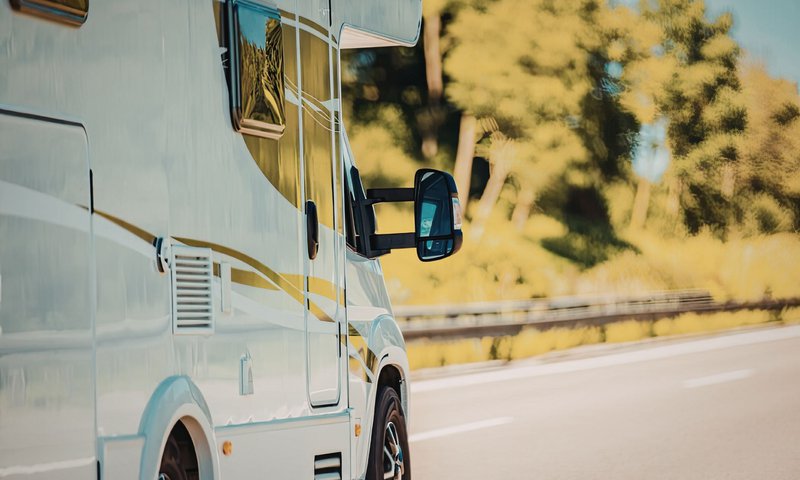 Camper onderweg.
