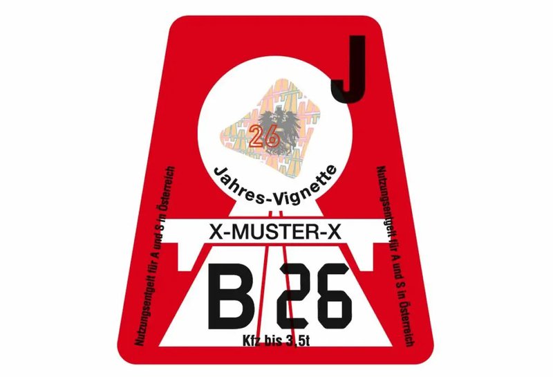 Het klassiek Oostenrijks snelwegenvignet 2026 