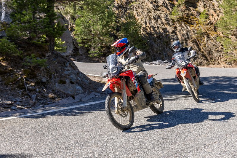 Honda CRF300 Rally virage action