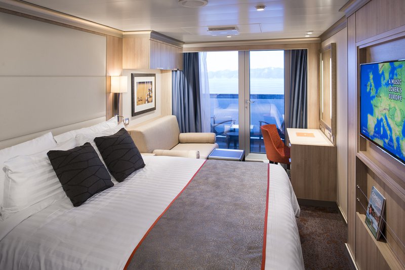 Verandah Stateroom Cat. VE - Room #7040 Deck 7 Forward Portside
Koningsdam - Holland America Line